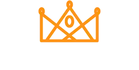 Logo Hair Queen Tools Corona Amarilla Texto Blanco y Transparente