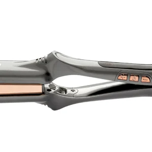 Plancha de cabello Pro 480 MQ Professional Digital Ion 2400W gris con motor digital y tecnología iónica.