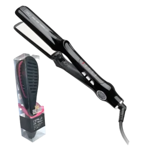 Turbo Led y Cepillo de Pinza con alaciadora de cabello MQ Professional y cepillo para planchar el cabello
