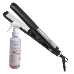 Kit Hair Queen Extreme y Protector térmico Brasileño para alaciado profesional con brillo, protección térmica y resultados de salón.