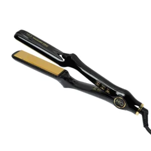 MQ MAX480 PRO plancha de cabello profesional de titanio negro con detalles dorados para alaciado, keratina y acabado brillante